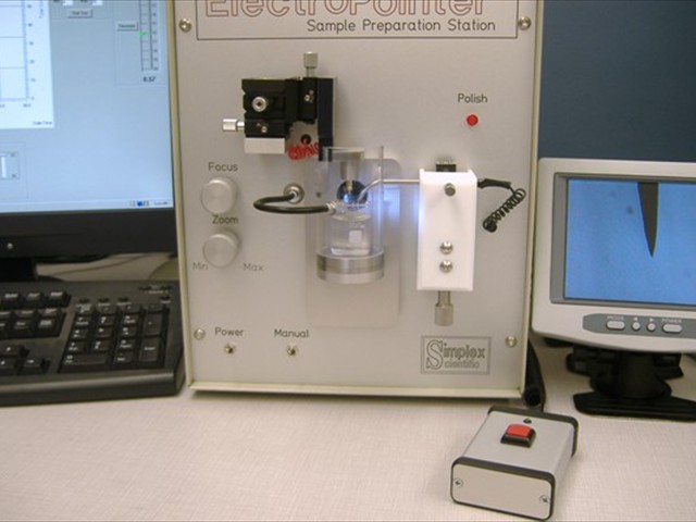 DEDICATED SYSTEMS<br/><br/>ElectroPointer for Automated  Preperation of Atom Probe Samples